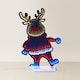 image 4 of ValueLights Ronnie Reindeer Mirrored Multicolour Illuminated Decoration and 2835 LED 7.2W Multicolour Bulb