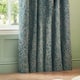 image 3 of Wylder Grantley Jacquard Wedgewood Pencil Pleat Curtains (W)168cm x (W)229cm | Multi