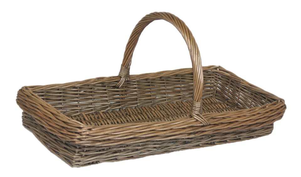image 1 of Set of 2 Kew Design Garden Trugs | Brown | Brown | Full Set
