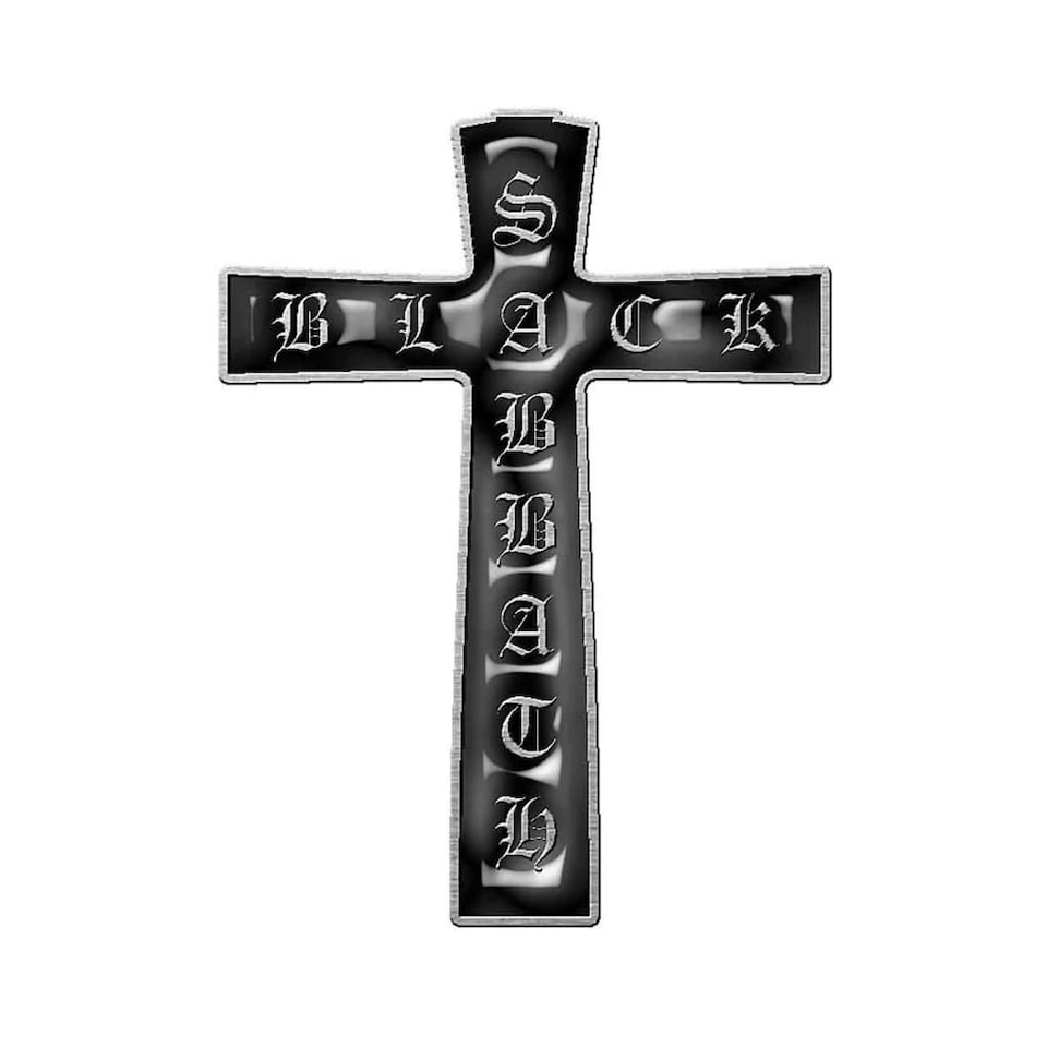 Black Sabbath Pin Badge: Cross N/A