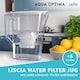 image 2 of Aqua Optima Liscia Water Filter Jug & 6 Evolve Filter Cartridges 2.5L White - Fridge & Dishwasher Friendly, Easy Fill - Reduces Limescale, Chlorine & Other Impurities - By LAICA (Packaging May Vary)