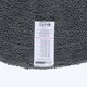 image 3 of Homescapes Luxury Reversible Semi Circle Bath Mat - | Grey