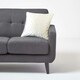 image 4 of Homescapes Cream Crushed Velvet Cushion Cover - 55 x 55 cm Cream