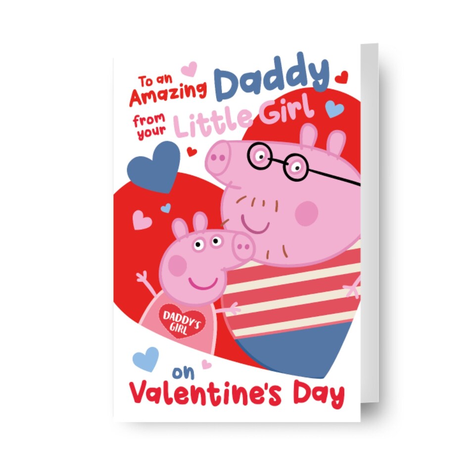image 1 of Peppa Pig 'Amazing Daddy' Valentine's Day Card