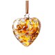 image 1 of Amelia Art Glass Hanging Friendship Birthstone Heart Ornament June