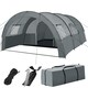 image 1 of Tent Roskilde - for 6 people, with awning, groundsheet, 4 windows with mosquito nets | Grey | light grey/dark grey | 480 x 350 x 195 cm | 1