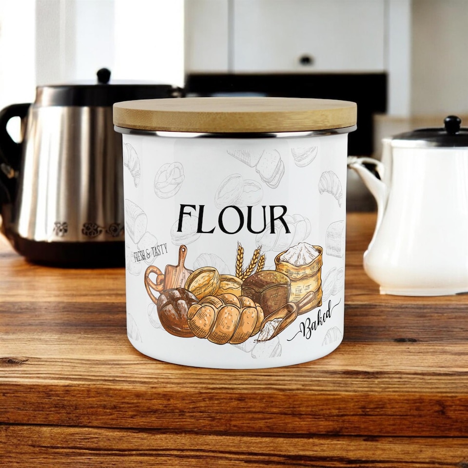 image 1 of Flour Large Storage Canister