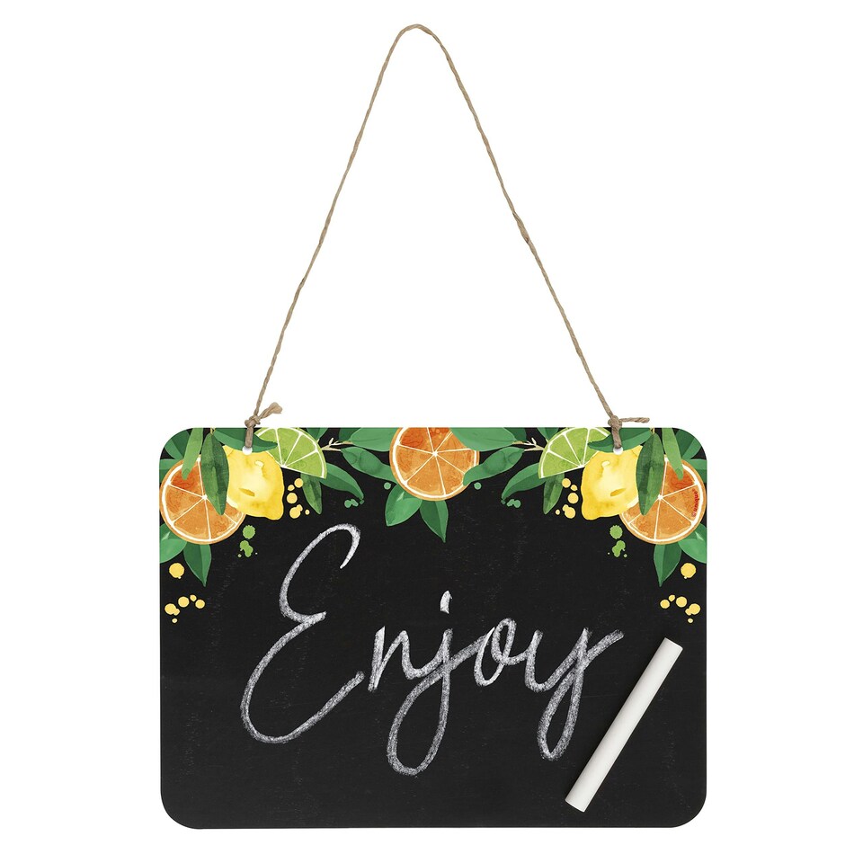 CITRUS FRUIT PLASTIC CHLKBRED SIGN - UNIQUE