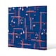 image 1 of Flowers with check grid for fashion (Canvas Print) 46 x 46 x 4cm