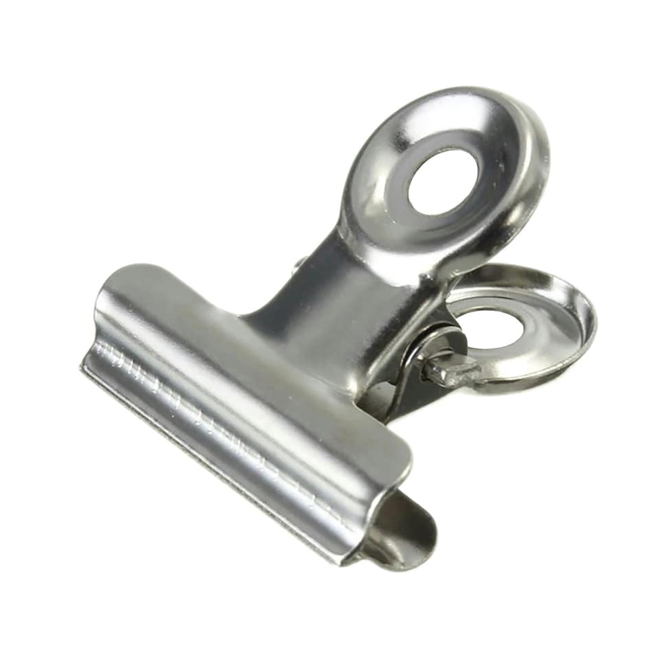 image 1 of Tiger Stationery Binder Clips - Silver - Small (30mm)
