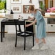 image 5 of COSTWAY Set of 2 Wooden Dining Chairs Kitchen Accent Chair Black