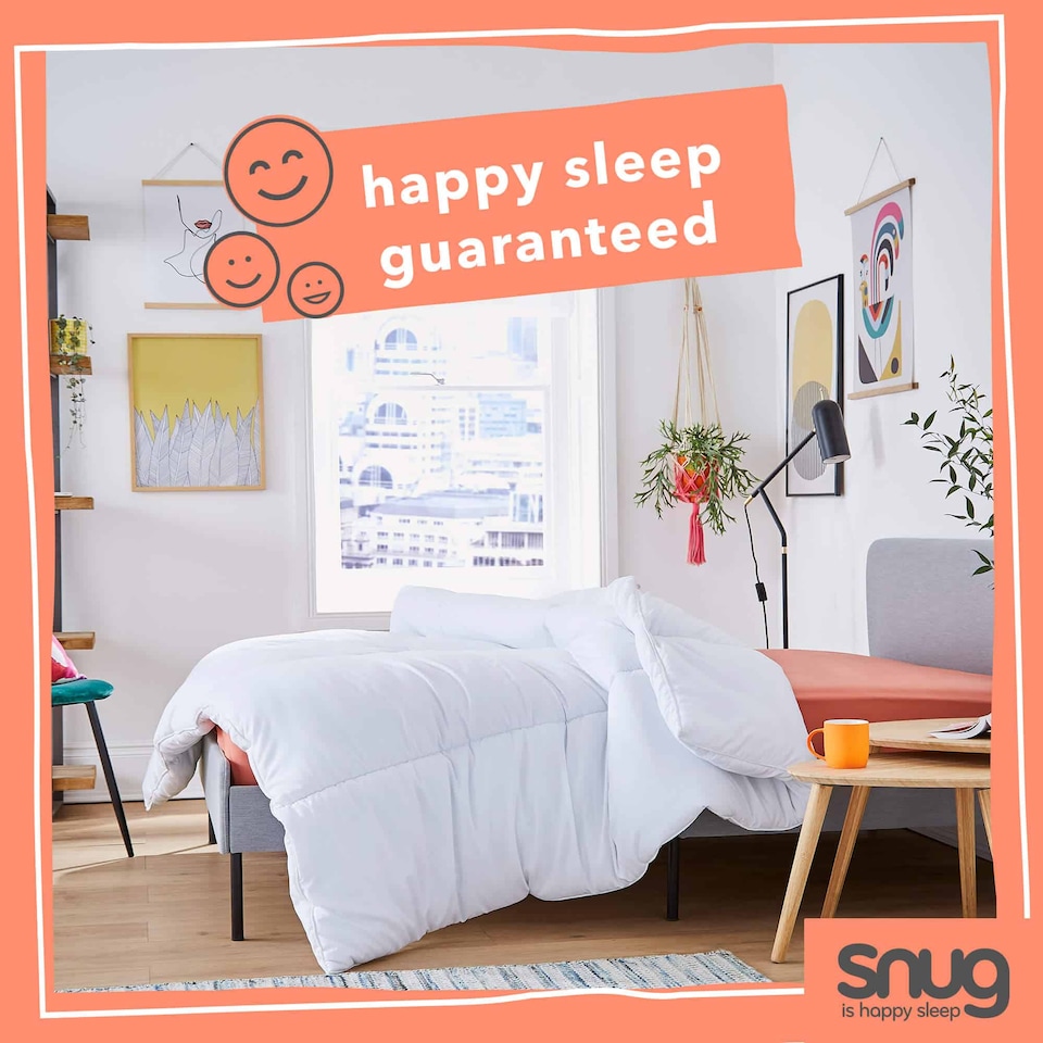 image 1 of Snug Snuggle Up 13.5 Tog Duvet | White | Single