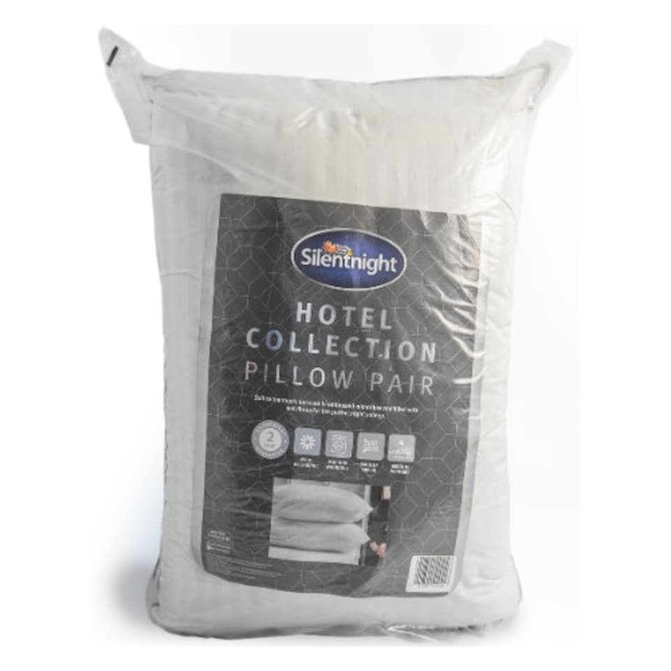 image 1 of Silentnight Hotel Collection Pillow Pair White | Large