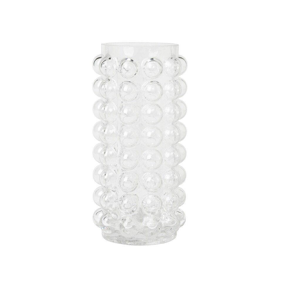image 1 of BHS Small Bobble Glass Vase, Clear