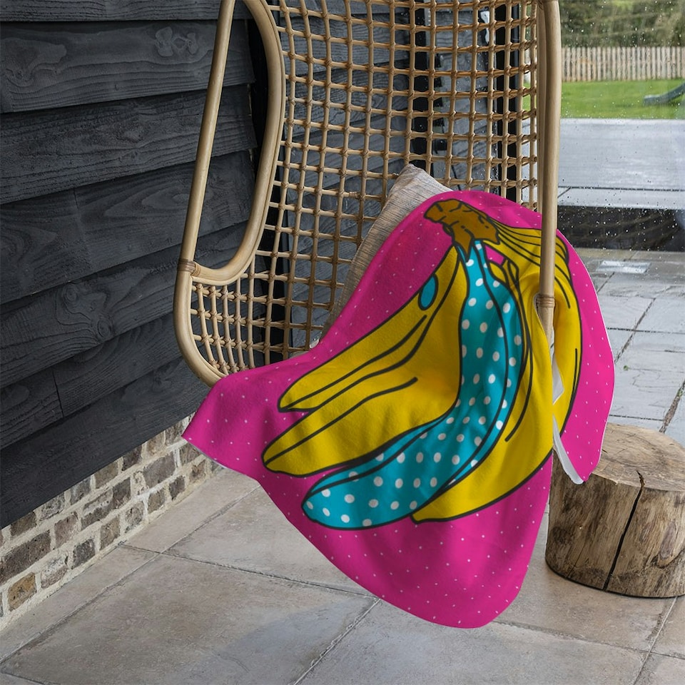 image 1 of Pop art banana (Blanket)
