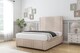 image 2 of Sloomy Harrington Sand Naples Divan Bed With Mattress 2 Drawers Left Side With 26" Strutted Headboard & 12" Matching Footboard 4'6 Double | Cream | Sand | Double | 1
