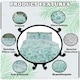 image 2 of VELVETIO Bellerose Floral Printed Duvet Cover Set Rebersible Polycotton Beddings Green | Duck Egg | Double