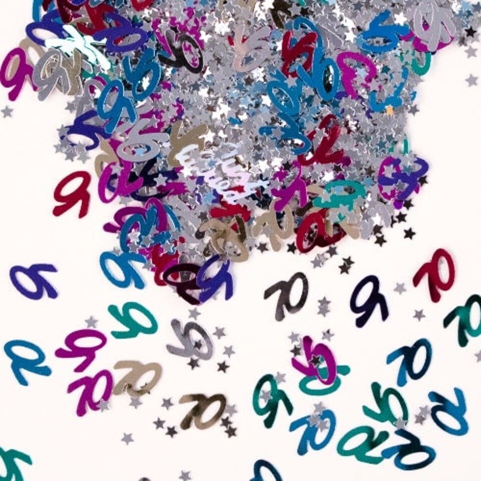 70th Birthday Assorted Table Confetti 14 Grams