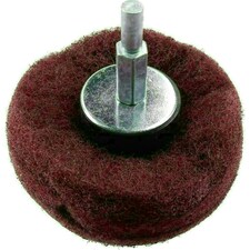 Dome Shaped Sanding Polishing Cleaning Mop 75mm Width 240 Grit 6mm Shank 1pk