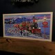 image 2 of Battery Operated 60 x 30cm Light up North Pole Express Train with Santa Picture Canvas