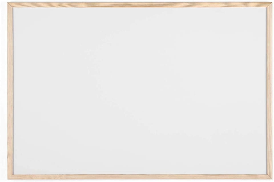 image 1 of KAV Non-Magnetic Dry Wipe Board - Dry Erase White Board as Notice Board, Memo Board, Weekly Planner, Wall Note Board with Marker