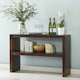 image 2 of Maxen Mango Console Table with Shelf Brown