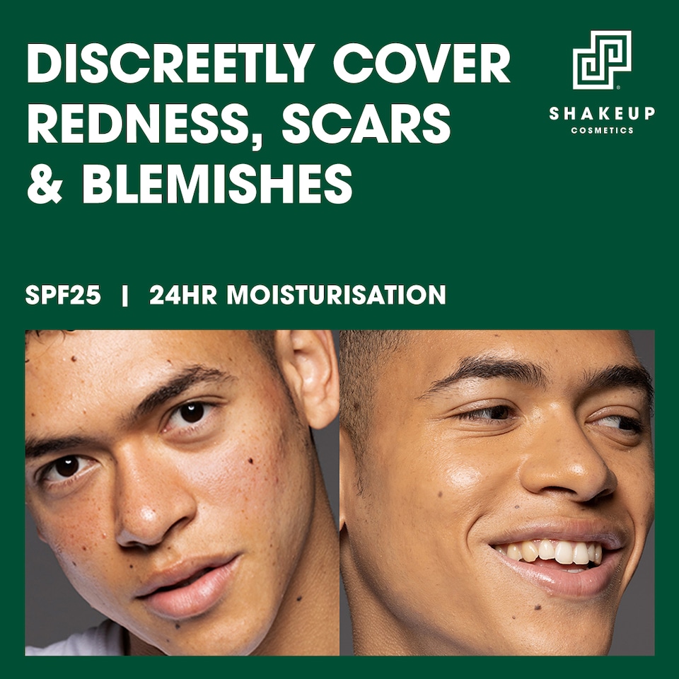 image 1 of Shakeup Cosmetics LET'S FACE IT Men's Anti-Redness Tinted Moisturiser with SPF - 50ml