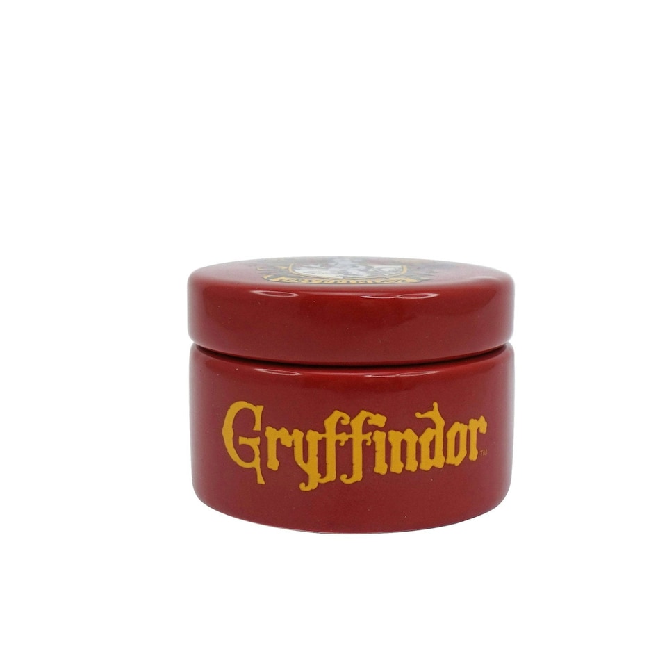 image 1 of Box Round Ceramic (6cm) - Harry Potter (Gryffindor)