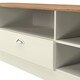 image 5 of Albert Wide 1 Drawer TV & Media Unit in Cream Ash & Riviera Oak (Ready Assembled) | Cream | Cream Ash & Riviera Oak