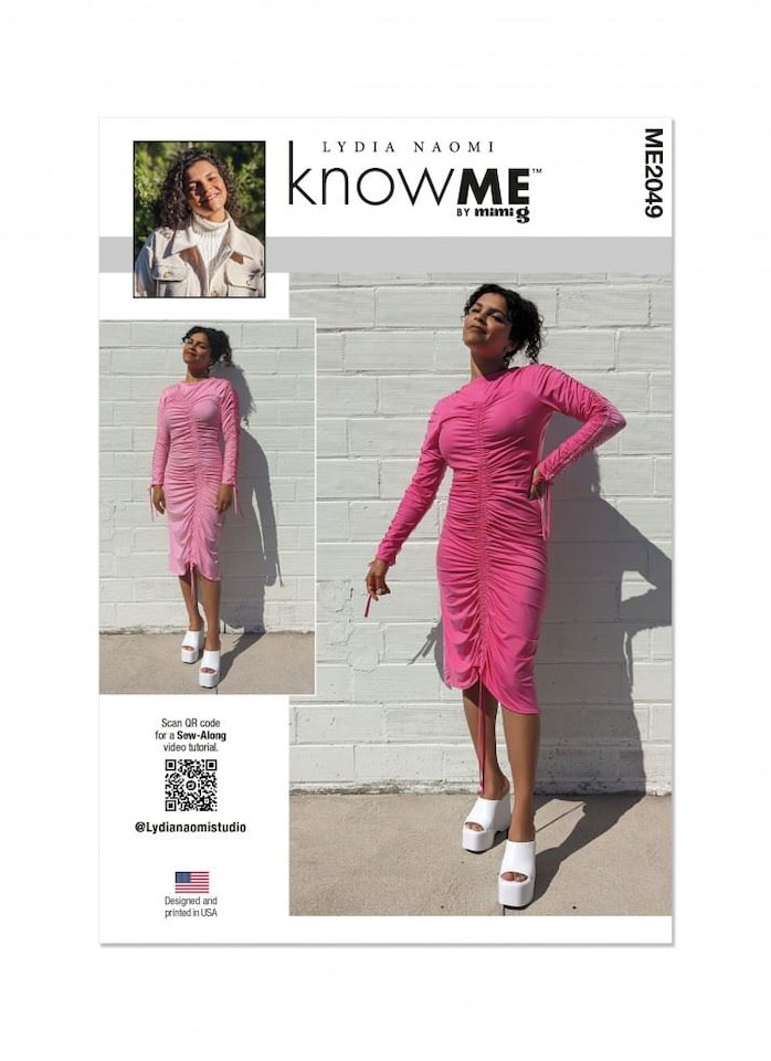image 1 of Know Me 2049 Paper Sewing Pattern – Women’s Dress, Size Y5 (18–20–22–24–26), Easy
