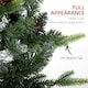 image 10 of HOMCOM 2 Pieces 3' Prelit Artificial Tabletop Christmas Trees, LED Display