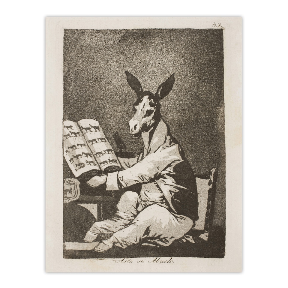 image 1 of And so was his grandfather Francisco Goya Huge Wall Art Poster Print 24X32"