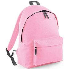 Bagbase Original Fashion Backpack - Classic Pink/Dark Grey - One Size
