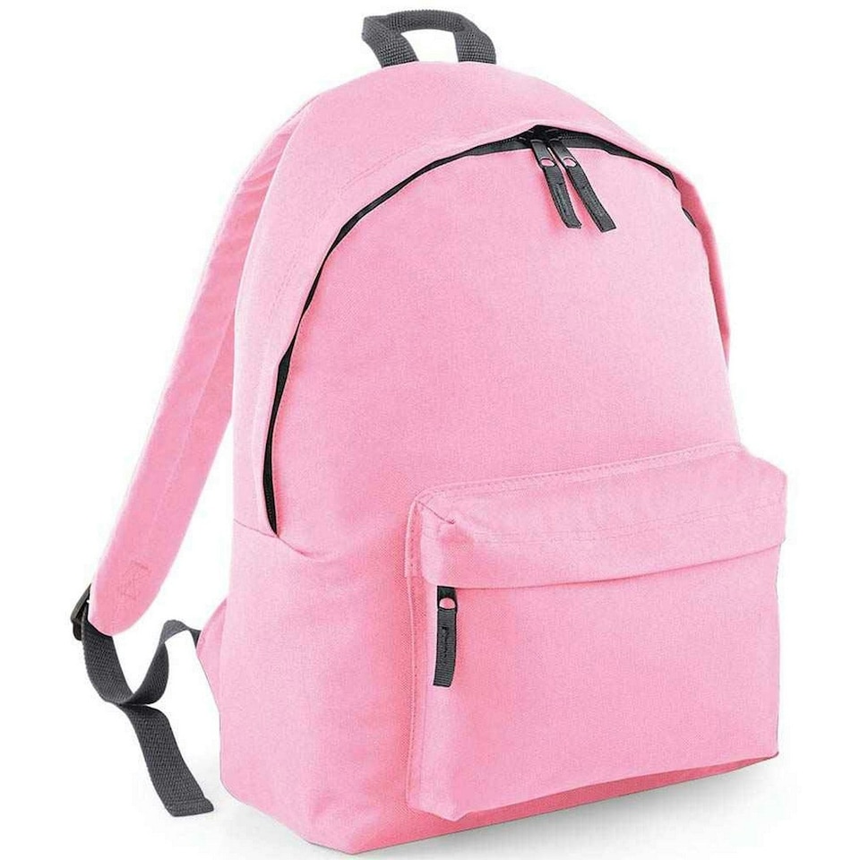 image 1 of Bagbase Original Fashion Backpack - Classic Pink/Dark Grey - One Size