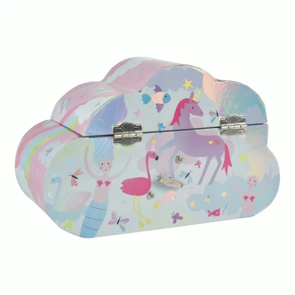 image 1 of Floss & Rock Childrens Fantasy Cloud Musical Jewellery Box