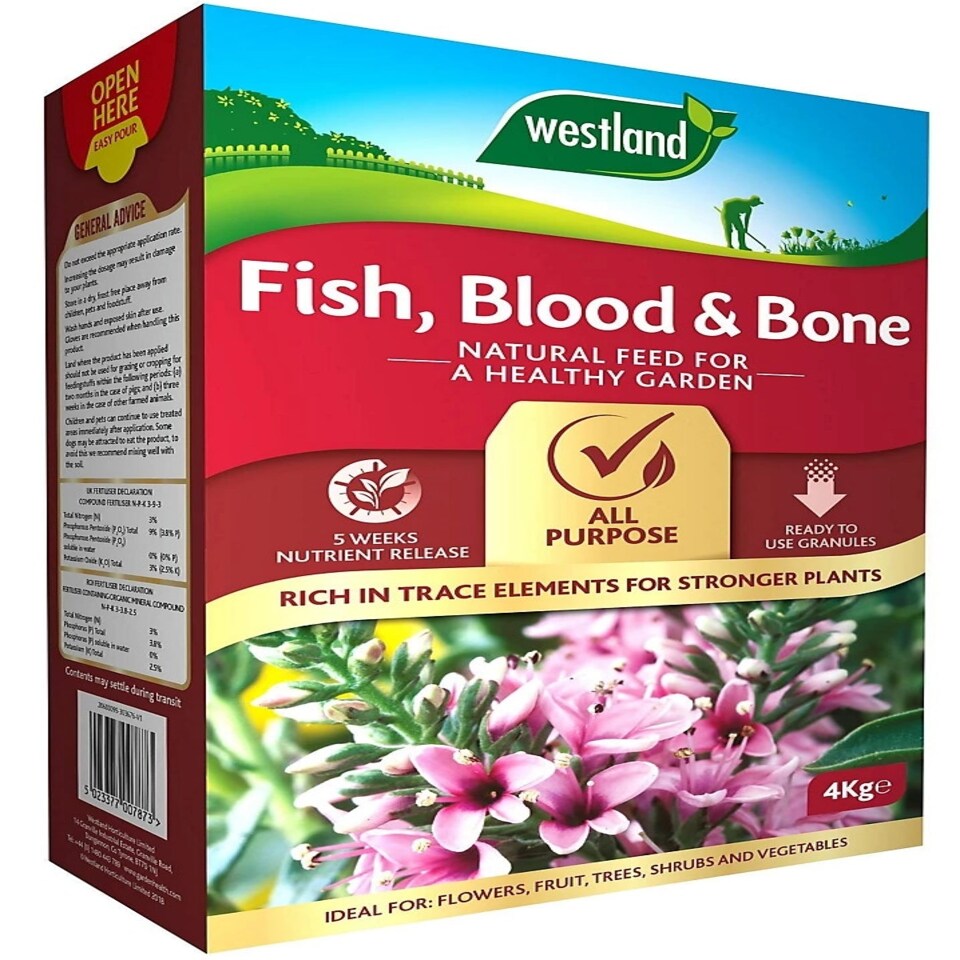 image 1 of Westland Fish Blood & Bone All Purpose Plant Food - 4Kg | Clear | 4kg | Not provided | 1