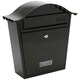 image 6 of Burg-Wachter Classic Wall Mounted Galvanised Steel Lockable Weatherproof Post Box - 36x37x13cm Blue | Midnight Blue