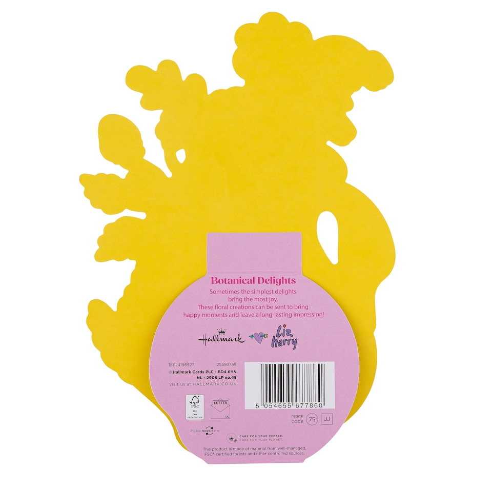 image 1 of Hallmark Magical Botanicals X Liz Harry Card - Pink Swan Design