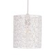 image 1 of Maui - White Cut Out Metal Leaf Pendant Light Shade | White | Small | 1