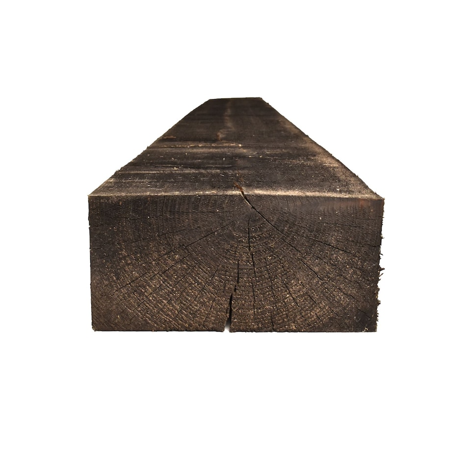 image 1 of Snowdon Timber Reject Treated Black Sleeper (H) 95mm (W) 195mm (L) 2.4m - 2 Pack