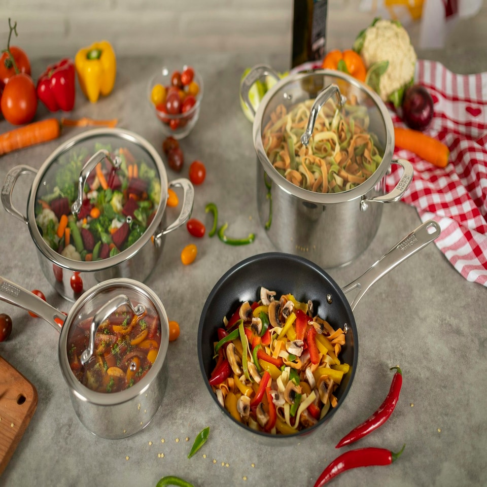 image 1 of Allround 2pc Saucepan & Casserole Set