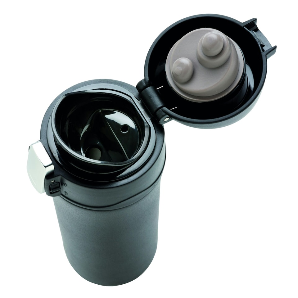 image 1 of Swiss Peak Elite Copper Vacuum Insulation 300ml Mug - Black - One Size | Black | 1