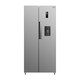 image 1 of HYE 444 Litre Frost Free American Fridge Freezer with Non-Plumbed Water Dispenser, 83cm, Silver - RF01AMWD460S03