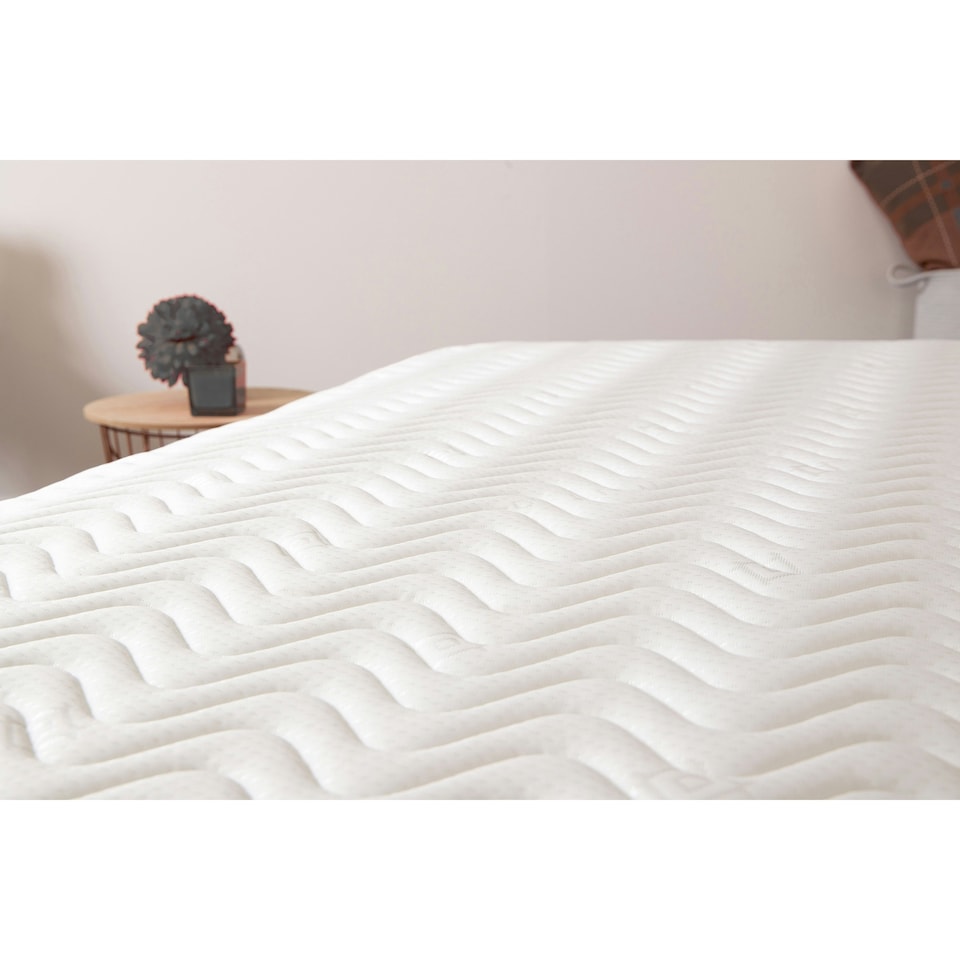 image 1 of Cooltouch Essentials Wave Grey Hybrid Spring & Memory Foam Mattress | Grey | Small Double