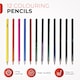 image 8 of Pack of 12 Colouring Pencils in White Zip Clear Pencil Case