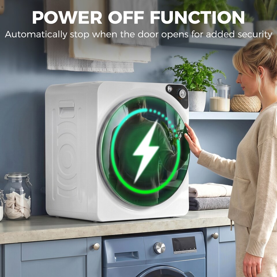image 1 of HOMCOM 5kg Vented Tumble Dryer, Compact Dryer with 5 Drying Modes