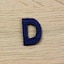 Blue Letter D