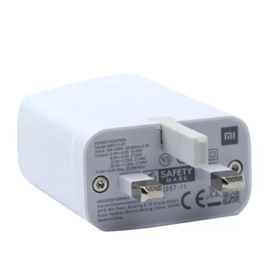 image 1 of Xiaomi 33W Charging Combo (Type-A)  White
