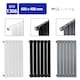 image 9 of Radiator Single Panel 600x408mm Flat Panel Vertical Column Radiator | Black | 1
