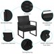 image 6 of Yaheetech 3-Piece Patio Set Rattan Chairs & Table Black